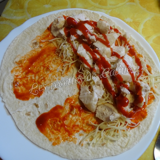 Wrap poulet epicé09