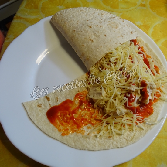 Wrap poulet epicé10