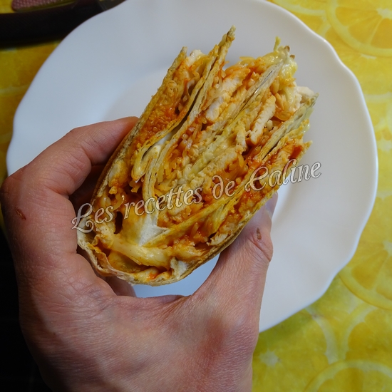 Wrap poulet epicé13