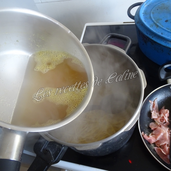 Pastasotto de trofie au jambon croustillant07