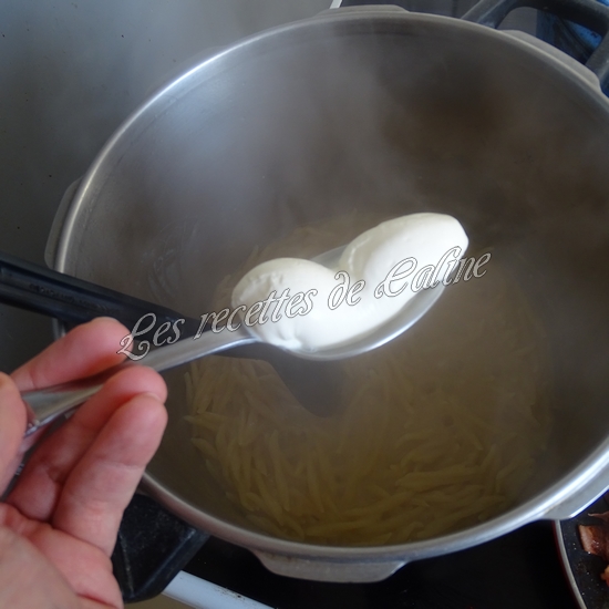 Pastasotto de trofie au jambon croustillant10