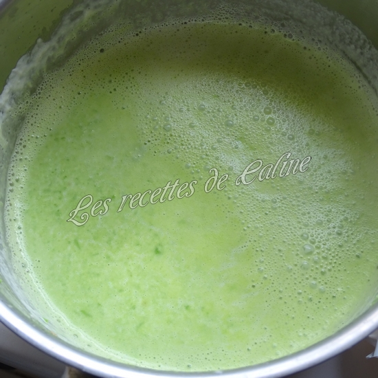 Pavé de saumon à la crème de petits pois11