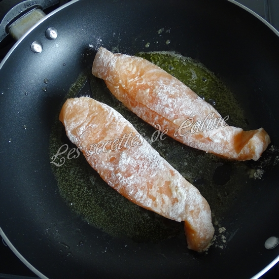 Pavé de saumon à la crème de petits pois16