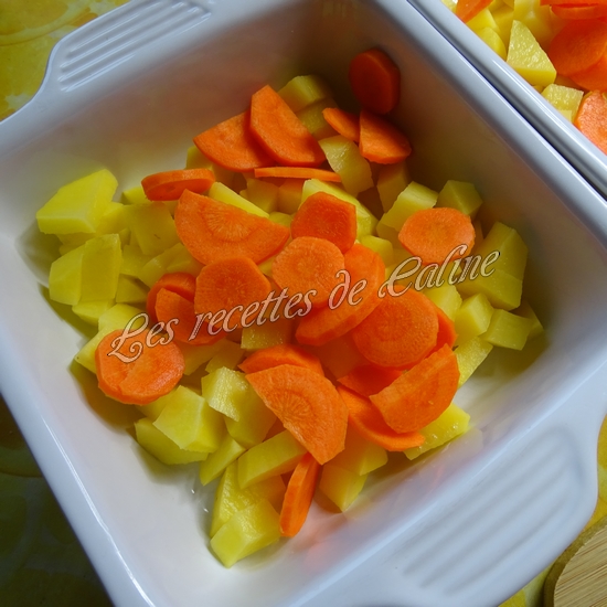 Poisson sur lit de carottes et pommes de terre03