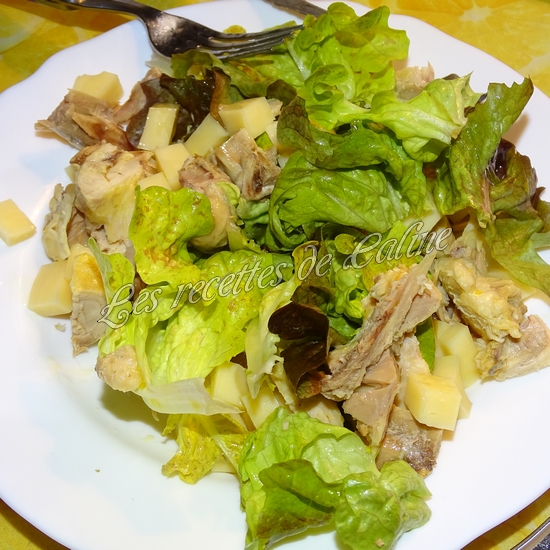 Salade de poulet rôti et emmental09
