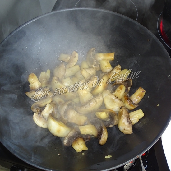 Macaroni aux champignons et au poulet08