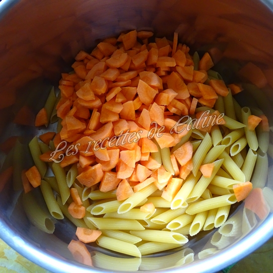 One pot pasta carottes, petits pois06