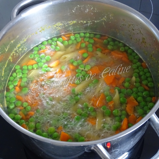 One pot pasta carottes, petits pois12