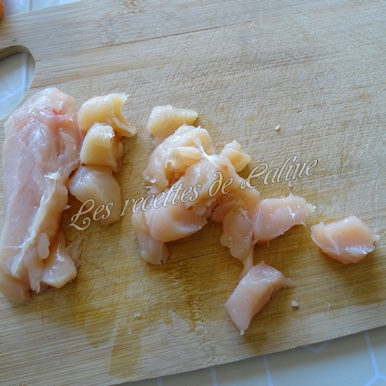 Riz de chou-fleur frit au poulet02