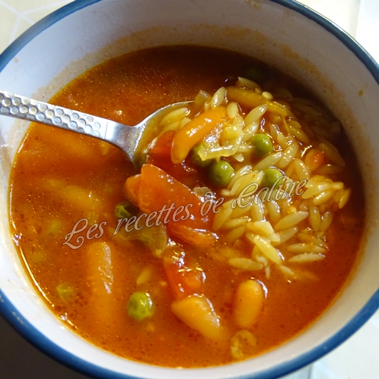 Soupe de risetti aux légumes20