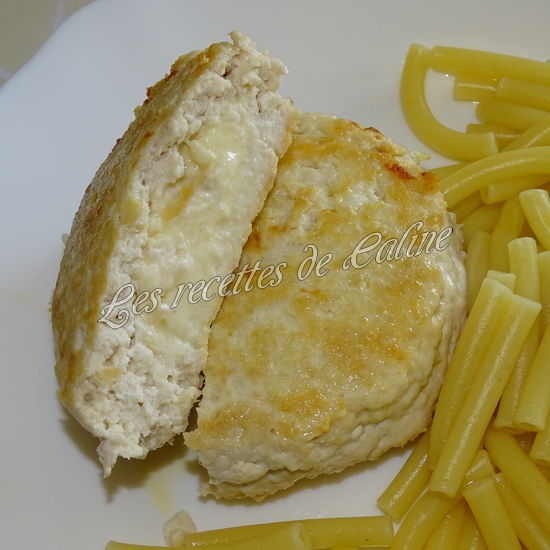 Steak haché de poulet au cœur coulant de fromage17