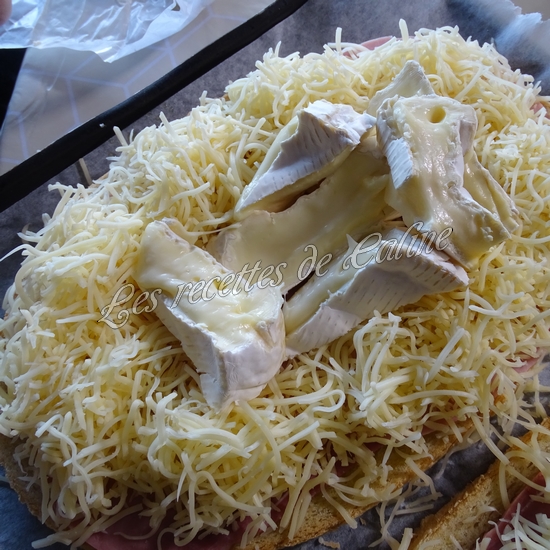 Bruschetta au jambon et chèvre (camembert)13