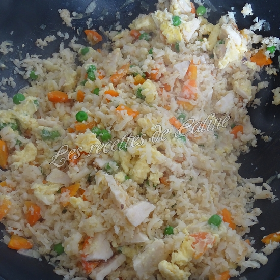 Riz de chou fleur aux petits pois20