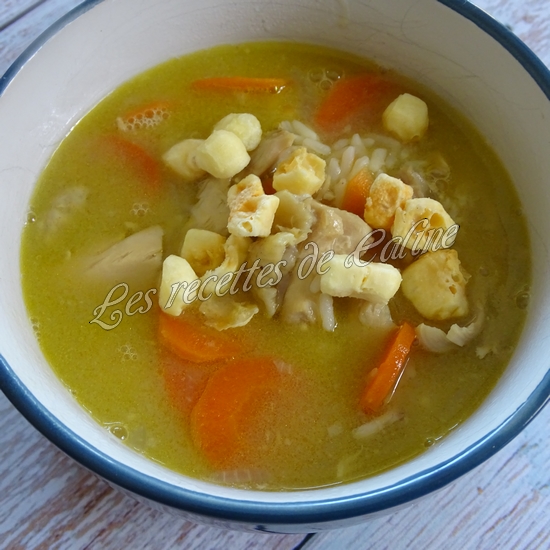 Soupe crémeuse au poulet et au riz19