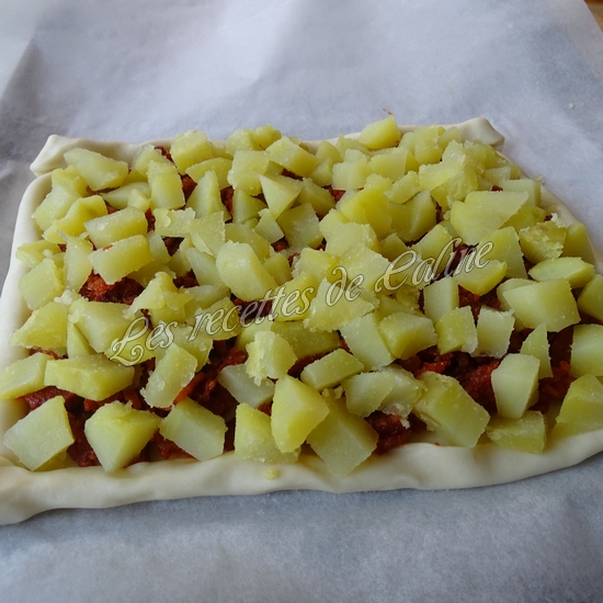 Tarte fine aux pommes de terre et chorizo14