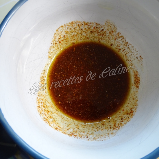 Cuisse de poulet mariné aux épices grill master08