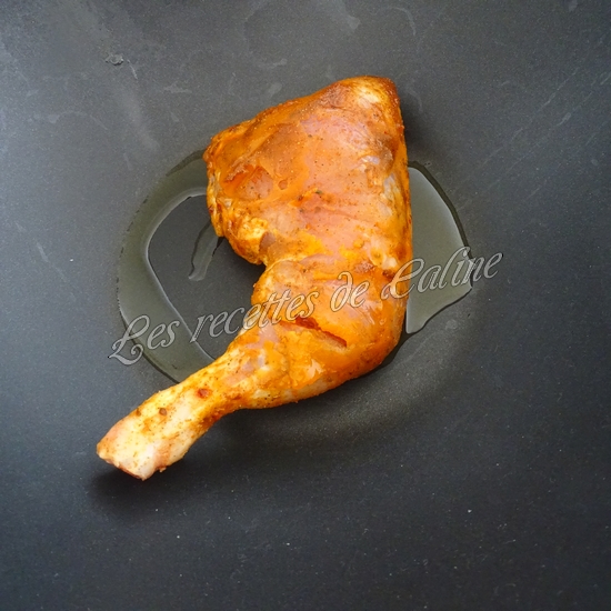 Cuisse de poulet mariné aux épices grill master10