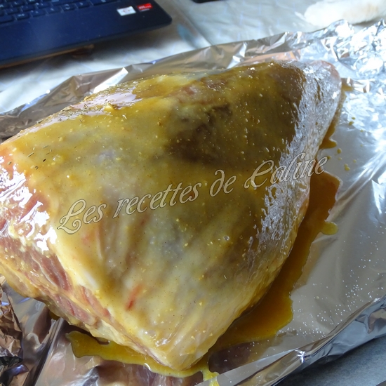 Gigot au miel et moutarde07