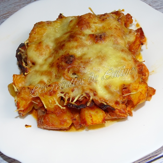 Gratin de poulet épicé et pommes de terre24