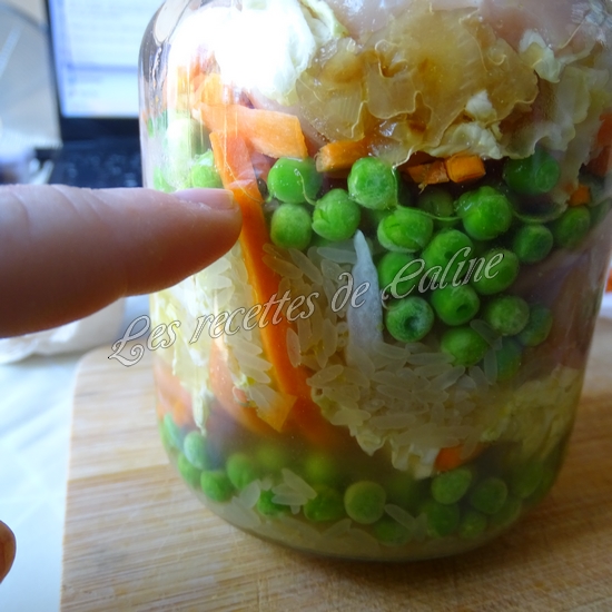Riz au poulet et petits légumes en bocal26