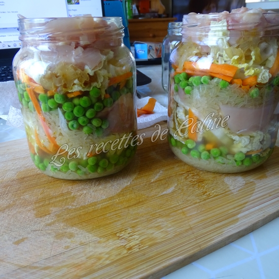 Riz au poulet et petits légumes en bocal27