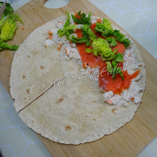 Wrap au saumon et surimi11