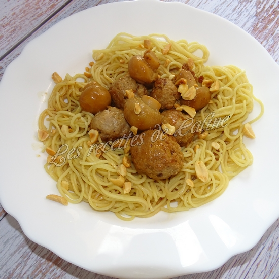 One pot nouilles asiatiques, champignons et boulettes de dinde21
