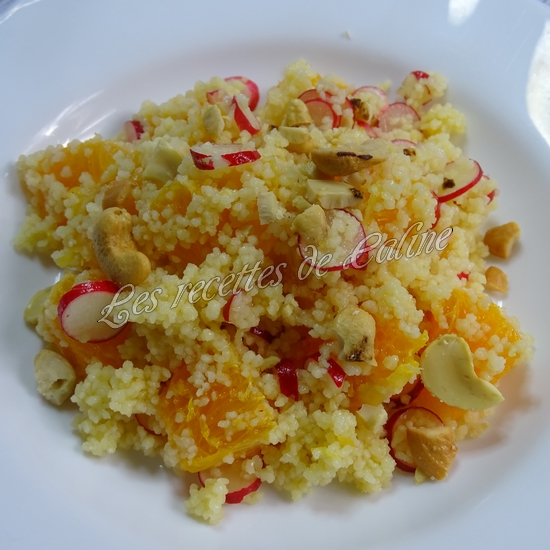 Salade de semoule à l’orange, aux radis et noix de cajou13