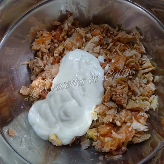 Tarte fine aux rillettes de saumon et radis09