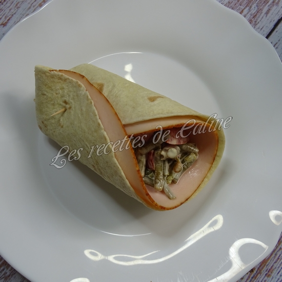Wrap à la dinde &amp; haricots verts10