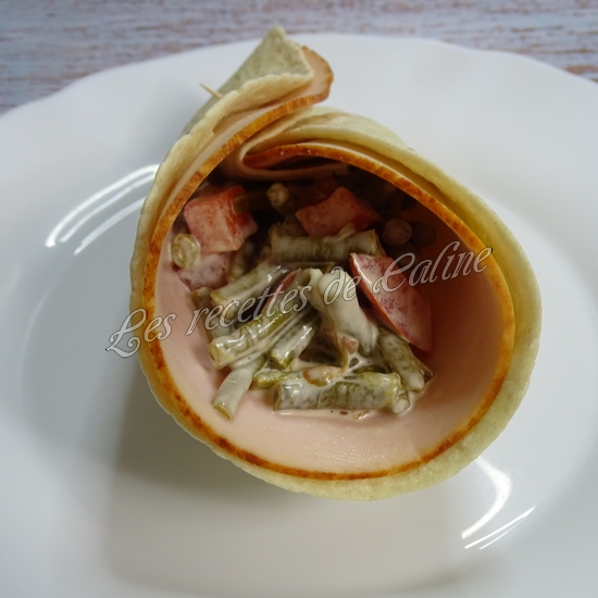 Wrap à la dinde &amp; haricots verts11