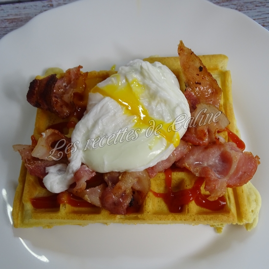 Gaufres a l'oeuf poché et bacon23