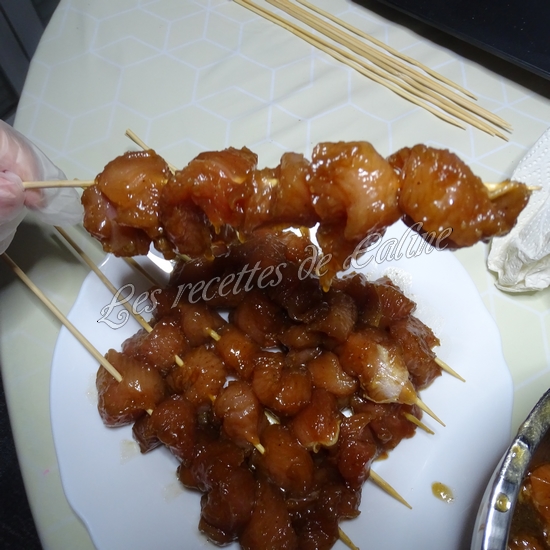 Brochettes de dinde caramélisées10