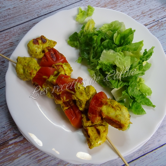 Brochettes de dinde marinées16
