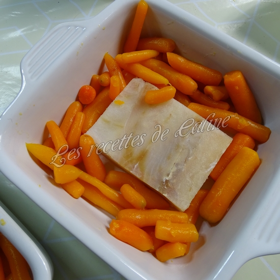 Dos de cabillaud au lait de coco et petits légumes02