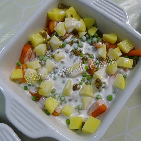 Dos de cabillaud au lait de coco et petits légumes08