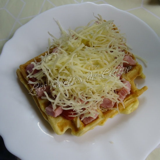 Gaufres au jambon et oeuf au plat17