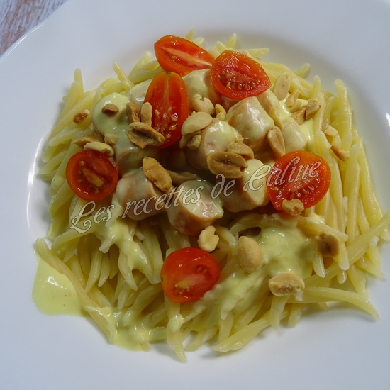 Pâtes moutardé aux saucisses10