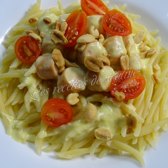 Pâtes moutardé aux saucisses11
