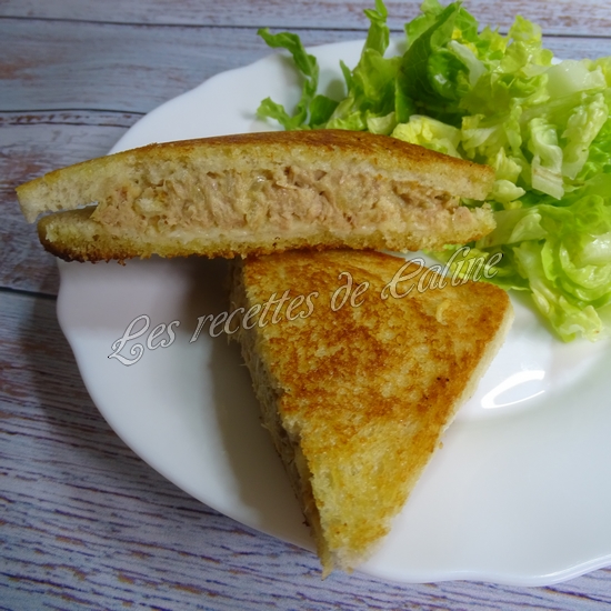 Tuna melt sandwich américain thon &amp; cheddar20