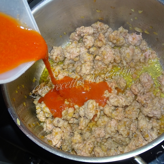 Gratin de gnocchi aux saucisses10