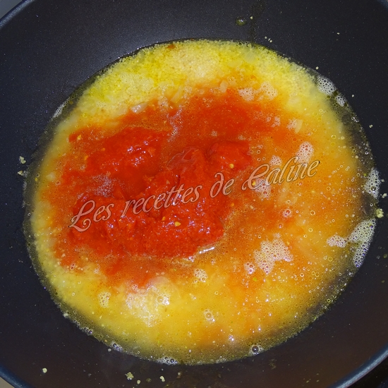 Poêlée de semoule à la tomate et petits pois14