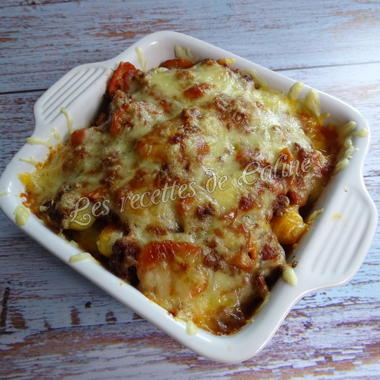 Gratin de gnocchis à la sauce bolognaise et comté25