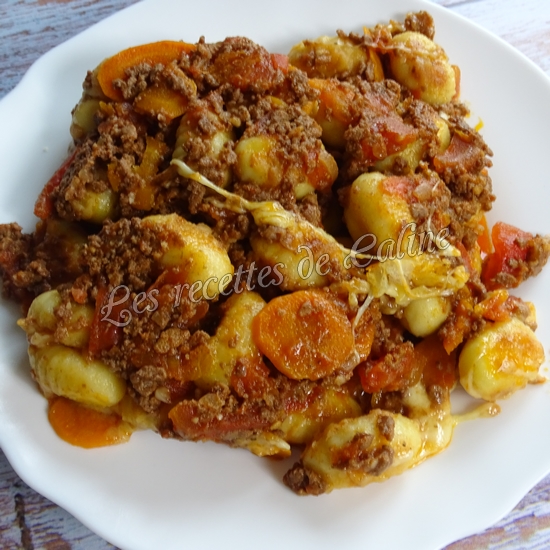 Gratin de gnocchis à la sauce bolognaise et comté27