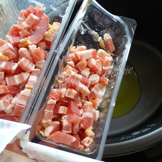 Pâtes au chou fleur, lardons et fromage à l'autocuiseur05
