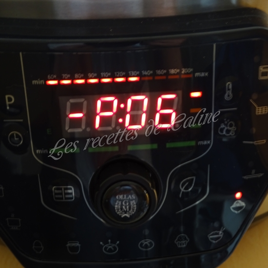 Pâtes au chou fleur, lardons et fromage à l'autocuiseur12