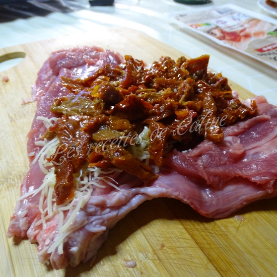 Roulé de dinde aux tomates séchées et mozarella06