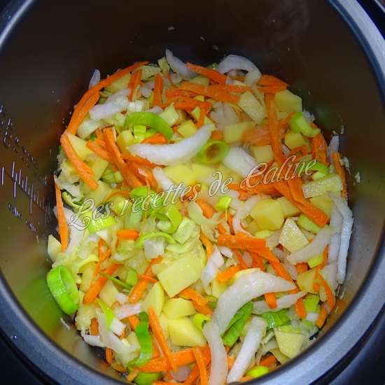 Soupe de légumes à la saucisse de Montbéliard à l'autocuiseur12