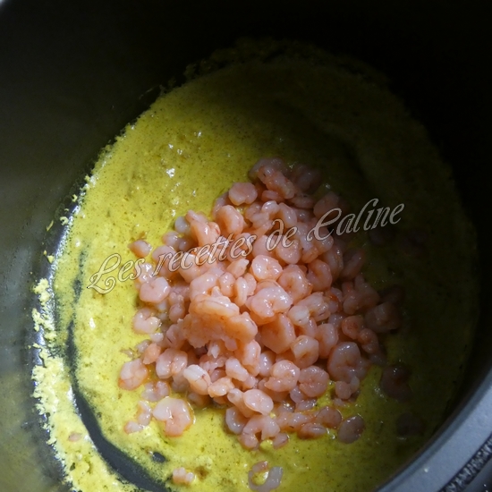 Cocotte de noodle aux crevettes et crème de coco à l'autocuiseur11