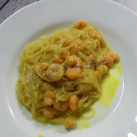 Cocotte de noodle aux crevettes et crème de coco à l'autocuiseur16
